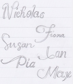 Playing and sketching with fonts